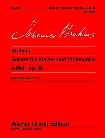 Brahms, Johannes: Sonata Op38 No.1 in e minor-urtext (cello & piano)