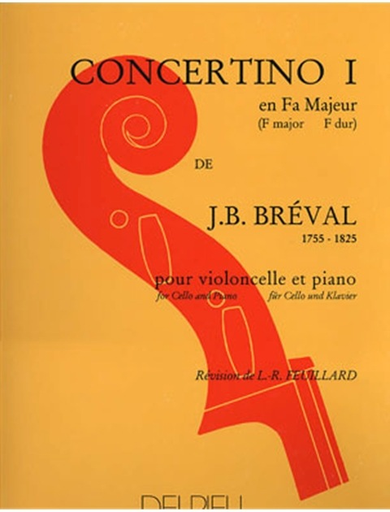 Breval, J.B.: Concertino No.1 in F Major (cello & piano)