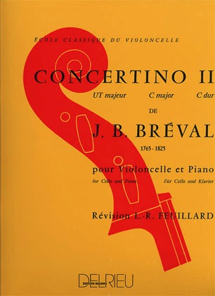 Breval, J.B.: Concertino No.2 in C Major (cello & piano)