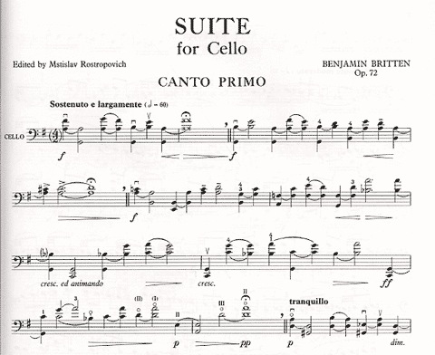 Britten, Benjamin: Three Suites for Cello Op.72,80,87 (solo cello) Faber Music
