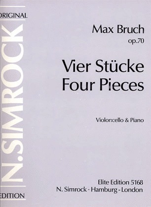 Bruch, M.: Four Pieces (Vier Stucke) (cello & piano)