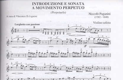 Paganini, N.: Introduzione e Sonata a Movimento Perpetuo (violin & piano)