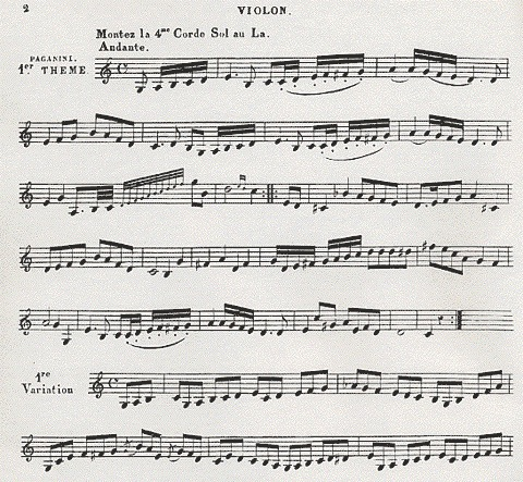 Paganini, Niccolo (Sciannameo): Three Arias with Variations on the G String (violin & piano)