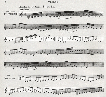 Paganini, Niccolo (Sciannameo): Three Arias with Variations on the G String (violin & piano)