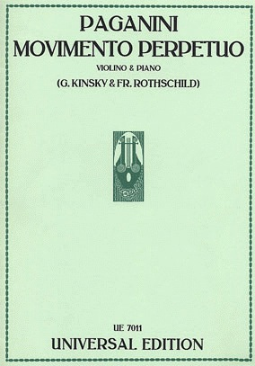 Paganini, N.: Movimento Perpetuo (violin & piano)