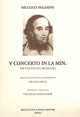 Paganini, Niccolo: Violin Concerto #5 in A minor (violin & piano)