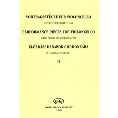 Csath, E.: Performance Pieces for Violoncello, Volume 1 (cello & piano)