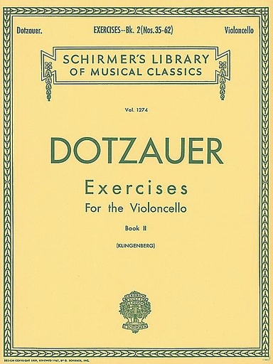 Dotzauer, J.J. (Klingenberg): Exercises for the Cello, Bk. 2