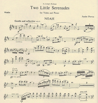 Previn: 2 Little Serenades (Violin & Piano)