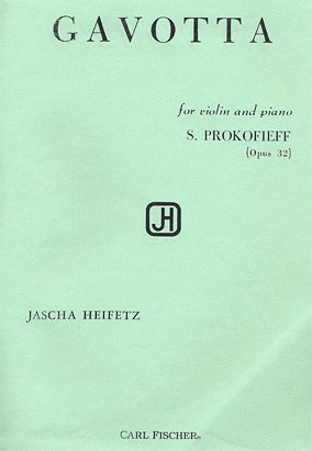 Prokofiev, Sergei (Heifetz): Gavotta Op. 32 (Violin and Piano)