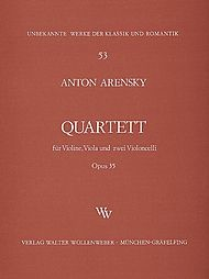 Arensky, Anton: String Quartet Op.35 (violin, viola, 2 CELLOS)