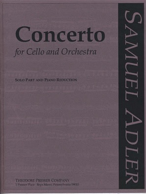 Adler, Samuel: Concerto (cello & piano)