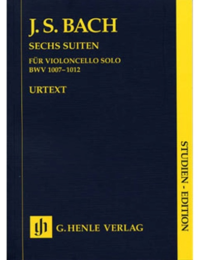 Bach, J.S. (Voss): (Study Score) 6 Suites for Violoncello, BWV 1007-1012 urtext (cello)