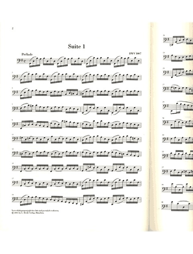 Bach, J.S. (Voss): (Study Score) 6 Suites for Violoncello, BWV 1007-1012 urtext (cello)
