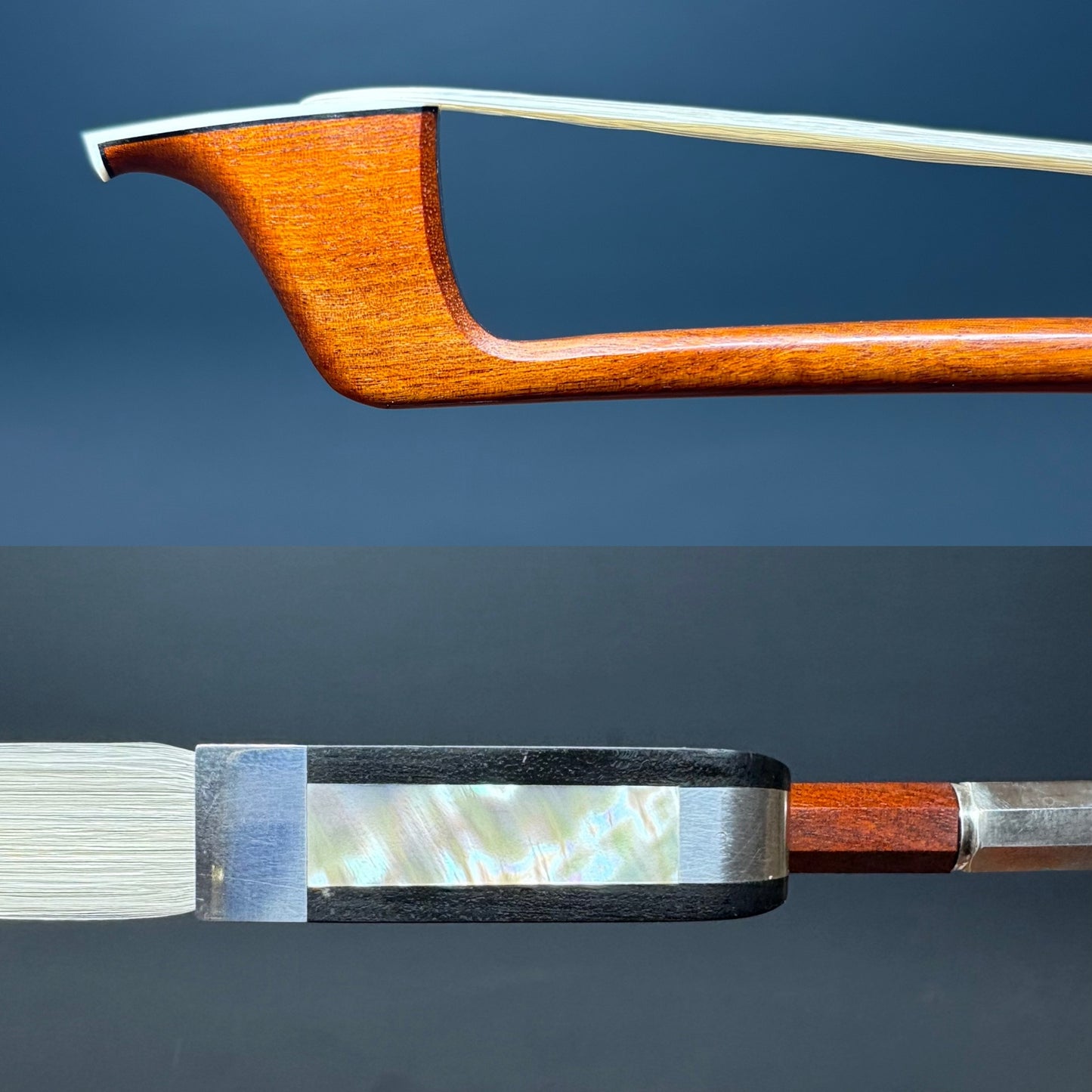A • LIEBHABER cello bow, silver-mounted, 80.1g, San Diego, California | Metzler Violins