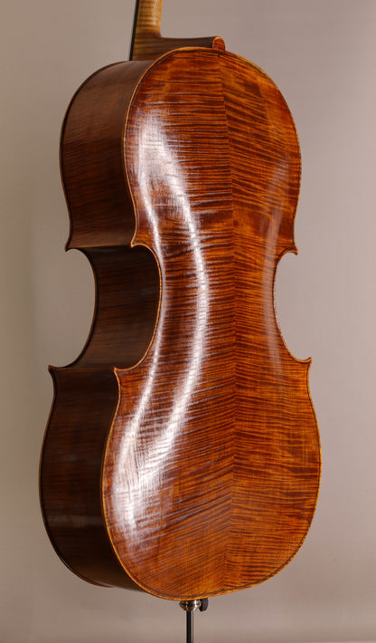 Andrew Carruthers Ruggieri model cello, Santa Rosa, CA, 2025 | Metzler Violins