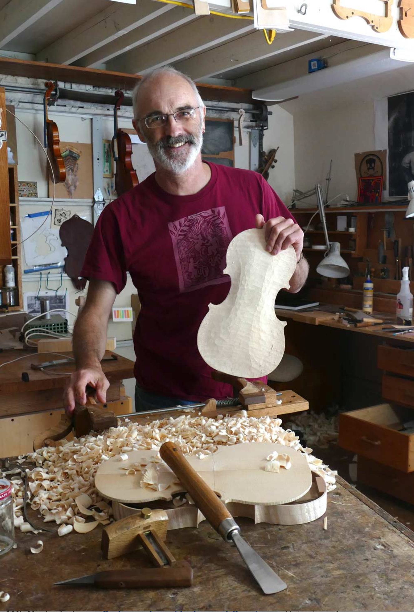 Andrew Carruthers Ruggieri model cello, Santa Rosa, CA, 2025 | Metzler Violins