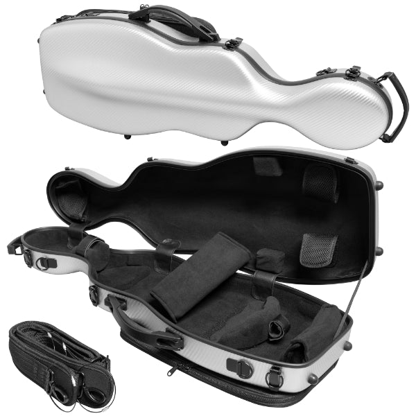 Mika cello-shaped violin case, thermoplastic  Blue