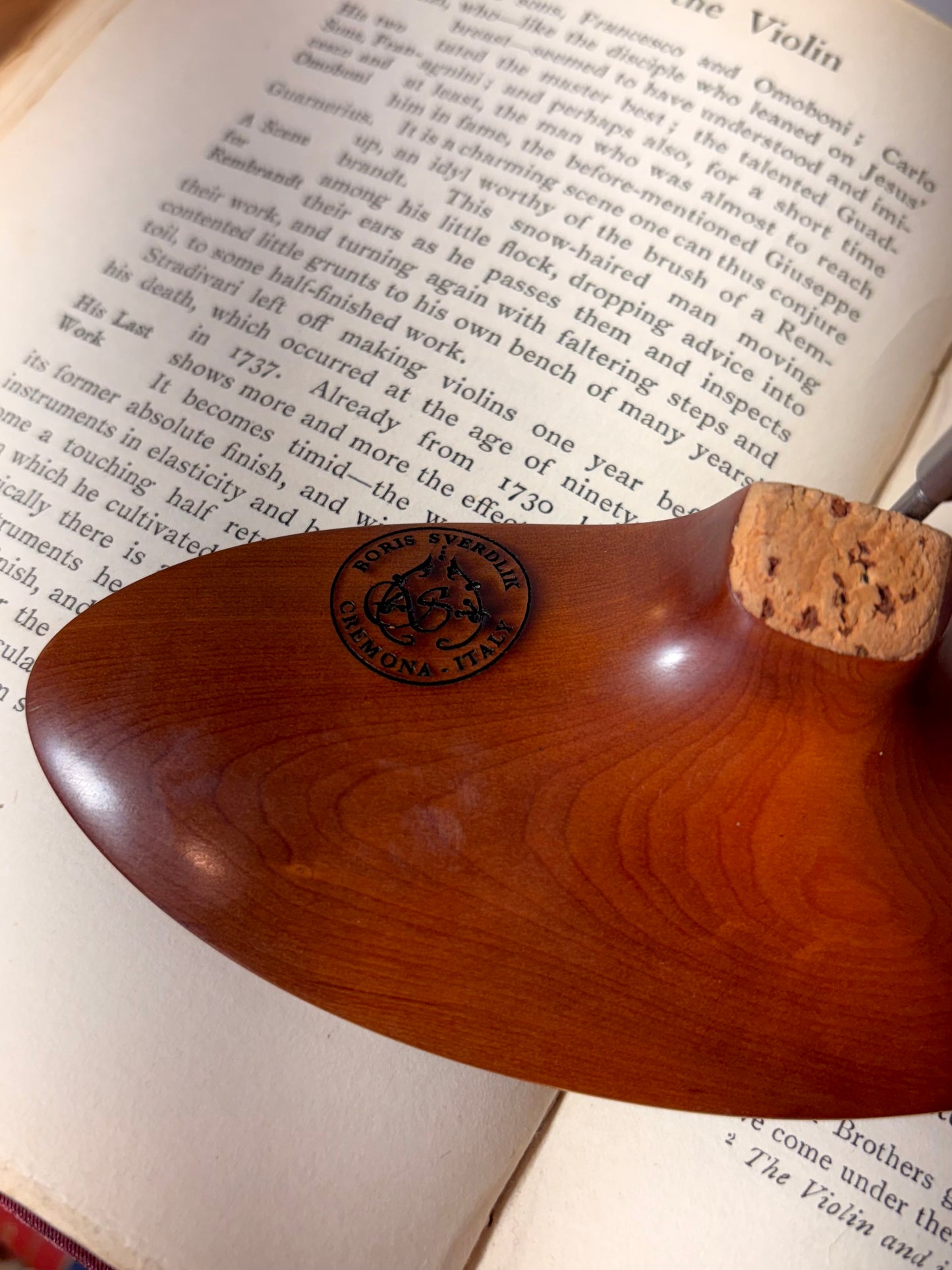 Boris Sverdlik Boxwood Chinrest, TITANIUM