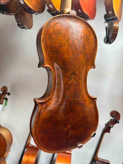 Fabrizio Giannini highly decorated violin, ca. 1935, Viareggio, ITALY | Metzler Violins