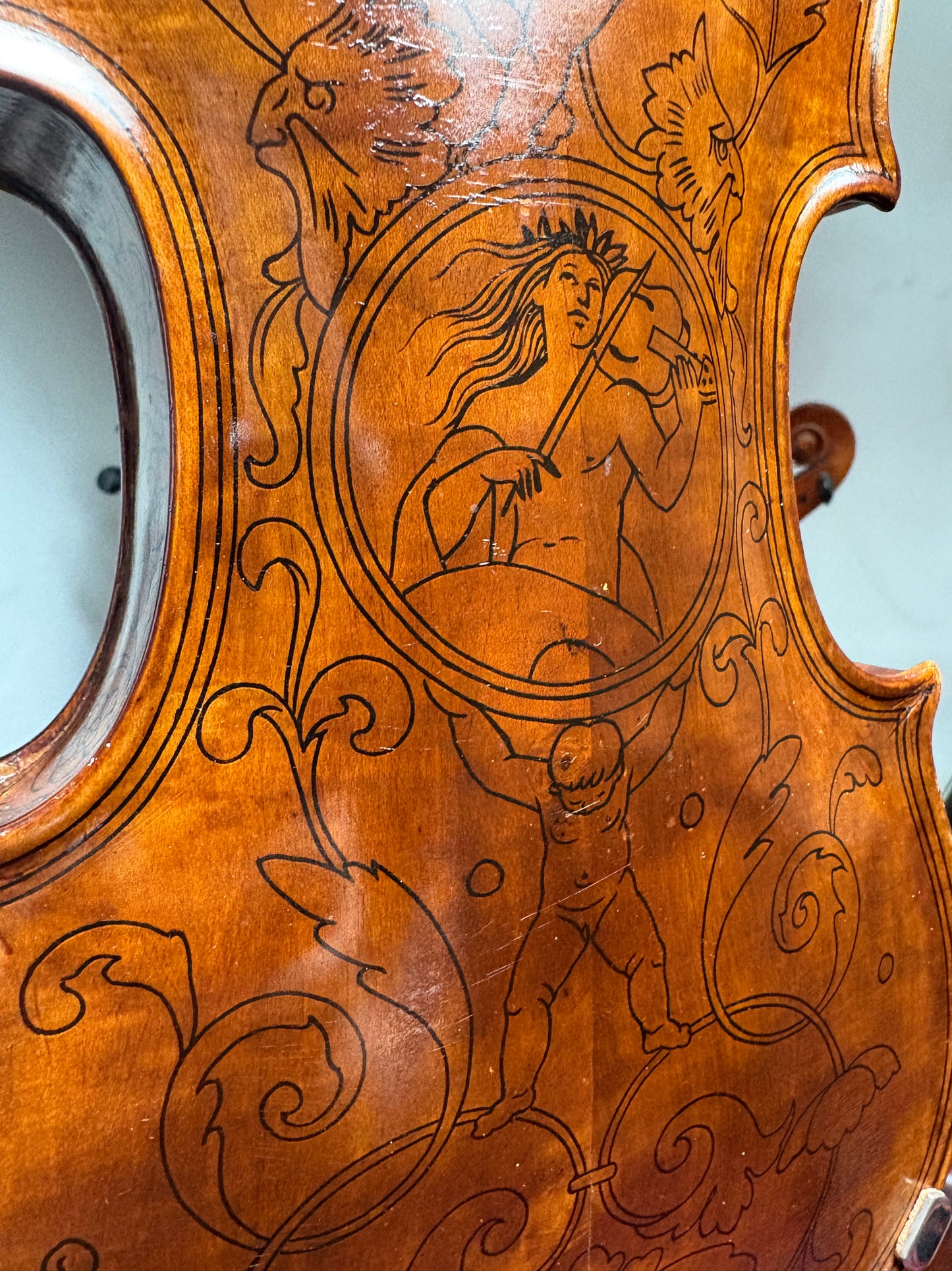 Fabrizio Giannini highly decorated violin, ca. 1935, Viareggio, ITALY | Metzler Violins