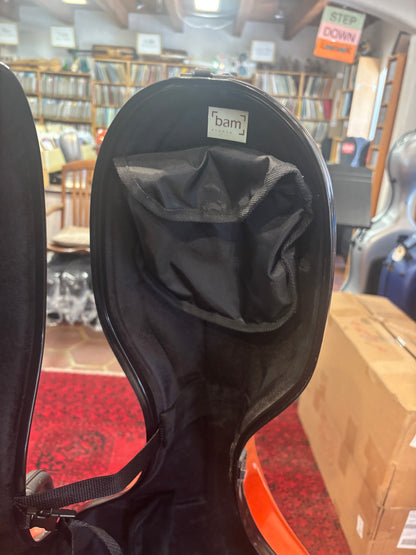 BAM Newtech cello case w,  wheels, used, terracotta | Metzler Violins