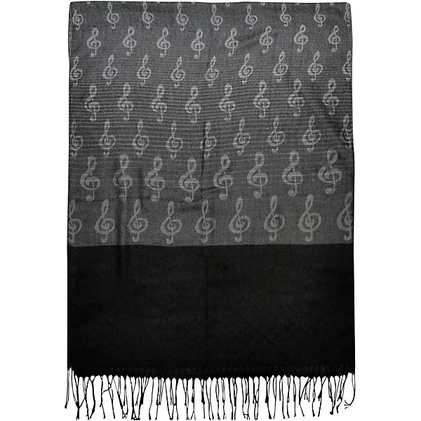 Musical Pashmina Scarf - Black