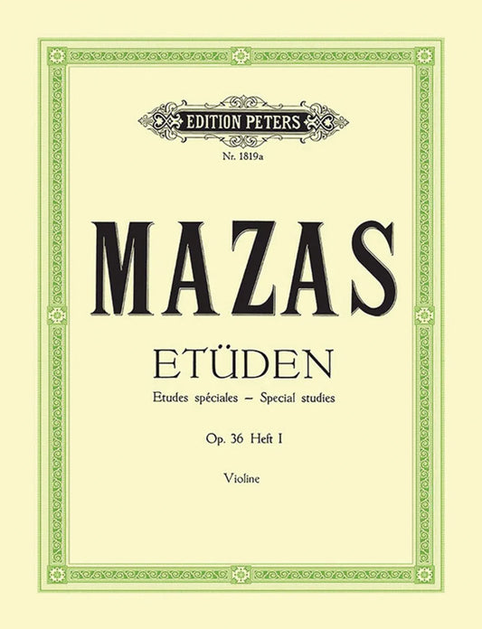Mazas, Jacques (Davisson): Etudes Speciales, Op.36 No.1 (violin)
