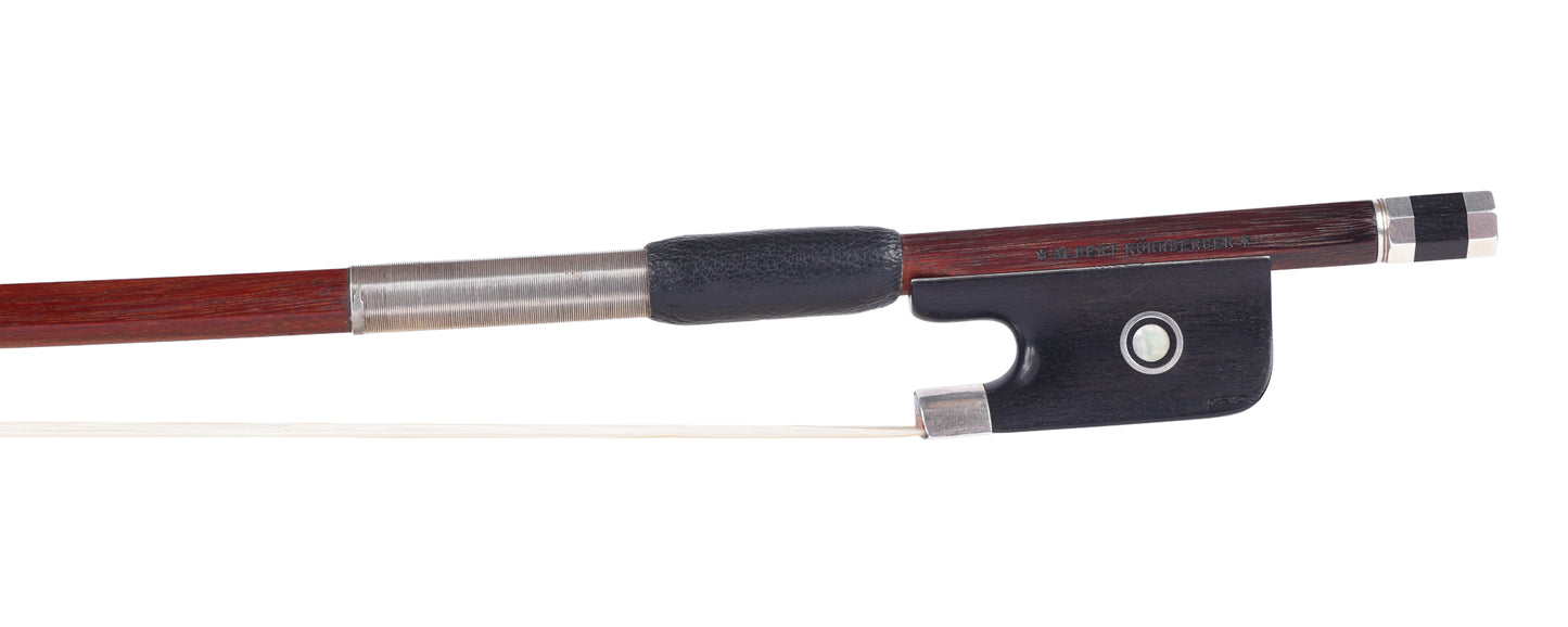 *ALBERT NÜRNBERGER* silver cello bow, octagonal stick, 78.1 grams, ca 1950 | Metzler Violins