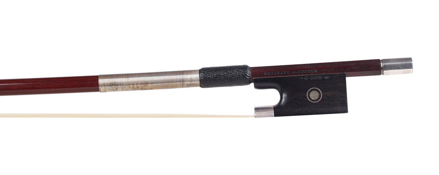 Gotthard Schuster silver violin bow, GERMANY, fine condition 66 g. | Metzler Violins