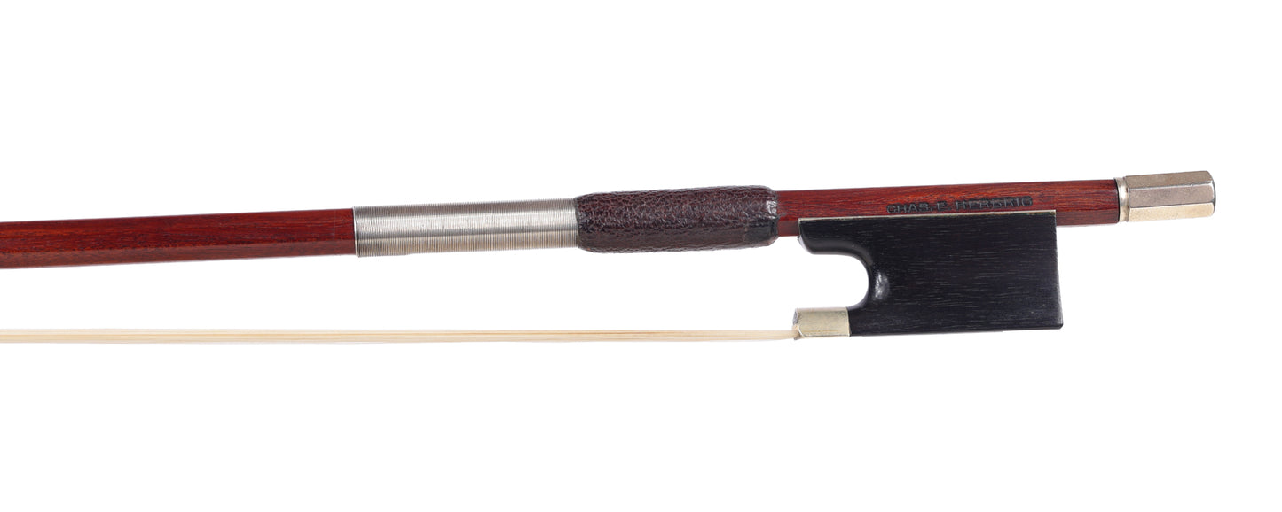 CHAS E. HERBRIG nickel violin bow, ca 1940, 60.4 g. Saint Paul | Metzler Violins