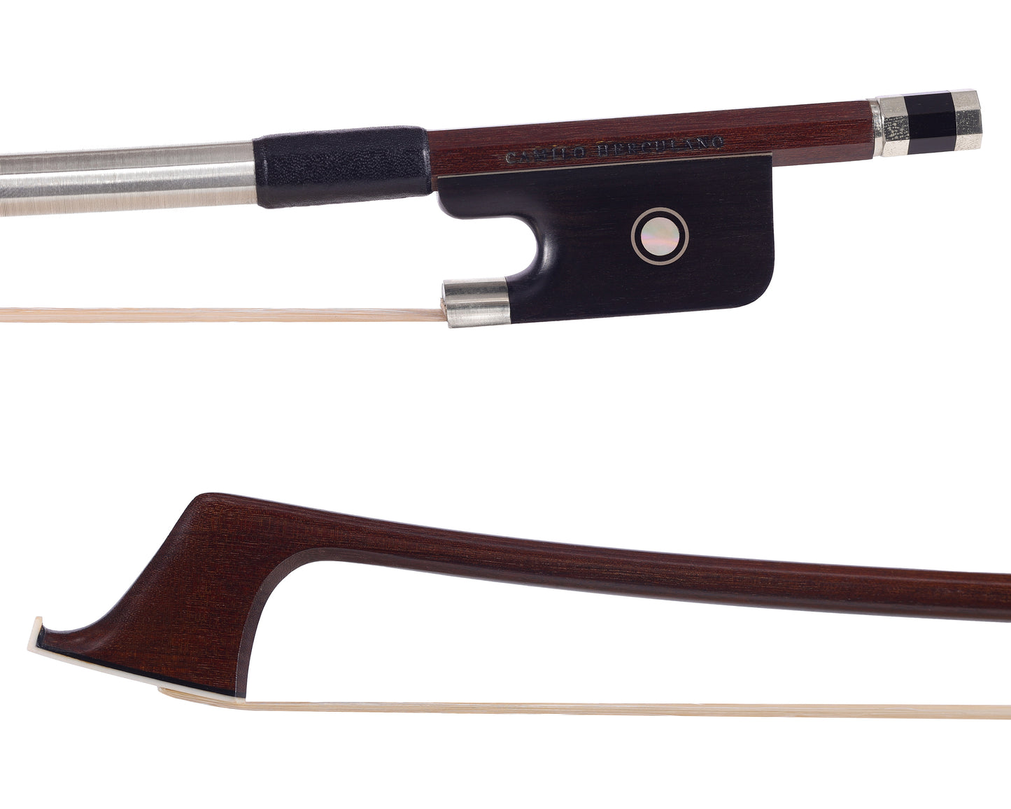CAMILO HERCULANO (IPE) nickel-mounted cello bow, Brazil | Metzler Violins