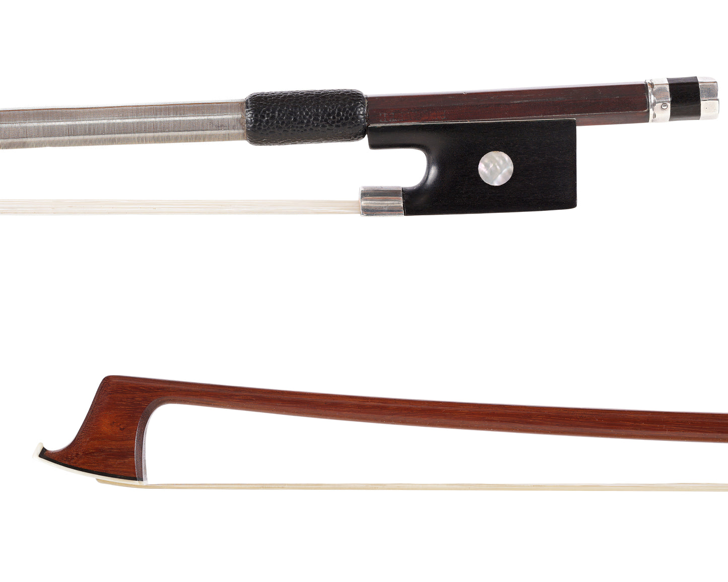 Dominique Peccatte silver violin bow, Millant certificate | Metzler Violins