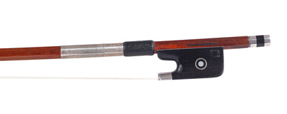 H.R. PFRETZSCHNER silver cello bow, GERMANY, 80 grams, circa 1930| Metzler Violins