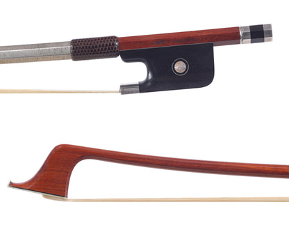Stephane Thomachot silver bow quartet, ca 1975 (2 violin bows, viola bow, & cello bow)  | Metzler violins