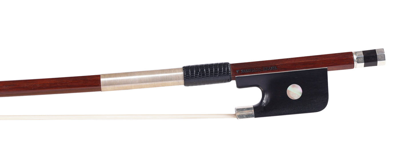 T. PAMPOLIN cello bow, Peccatte copy, silver/ebony/Ipe, BRASIL, 80.6g | Metzler Violins