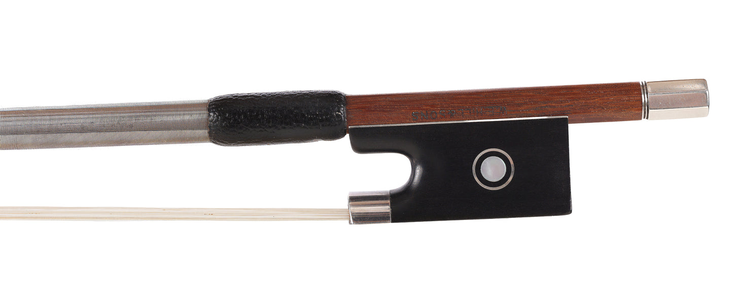 W.E. Hill & SONS silver violin bow, circa 1930 | Metzler Violin Shop