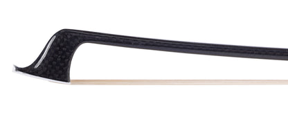 Black Carbon Fiber Weave (braided) 4/4 cello bow, with ebony frog