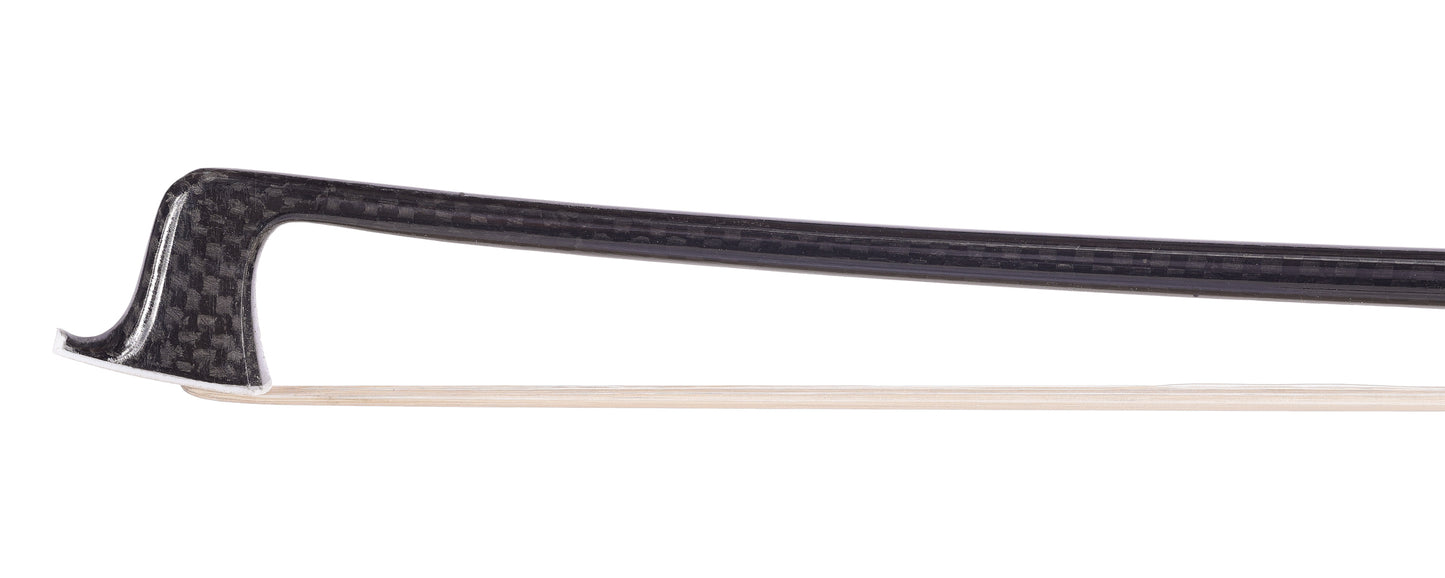 Carbon Fiber Weave (braided) 4/4 violin bow, with ebony frog