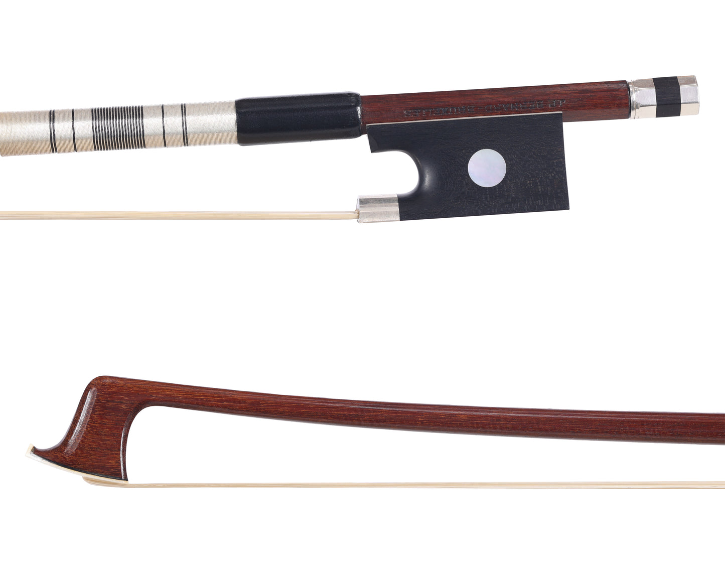 JP Bernard Bruxelles 4/4 violin bow, pernambuco, silver-mounted, Belgium  | Metzler Violins