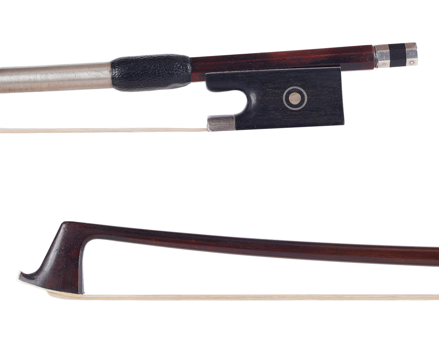 Robert Berg Model 3 carbon fiber/silver violin bow ca. 1980, New Zealand | Metzler Violins