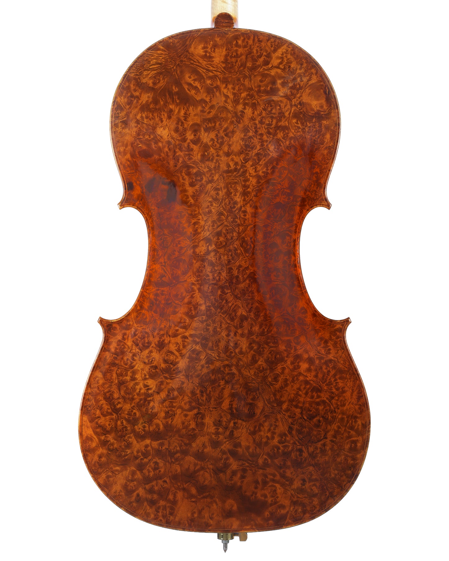 Birdseye maple cello with spectacular wood | Metzler Violins