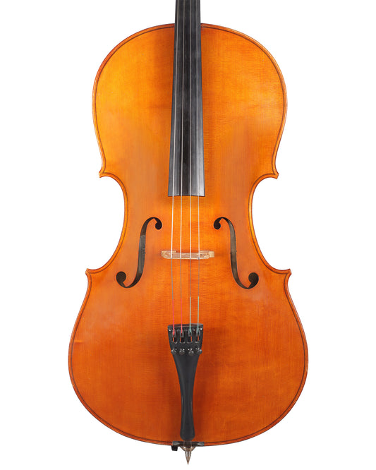 Carlos Funes Vitanza cello, 2008, San Francisco, highly figured poplar | Metzler Violins
