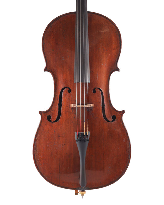 Old English cello, BETTS brands, labeled "Etheringtons, Richmond" | Metzler Violins