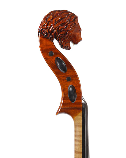 Paul Hart cello with lion's head scroll, 1997, Salt Lake City | Metzler Violins