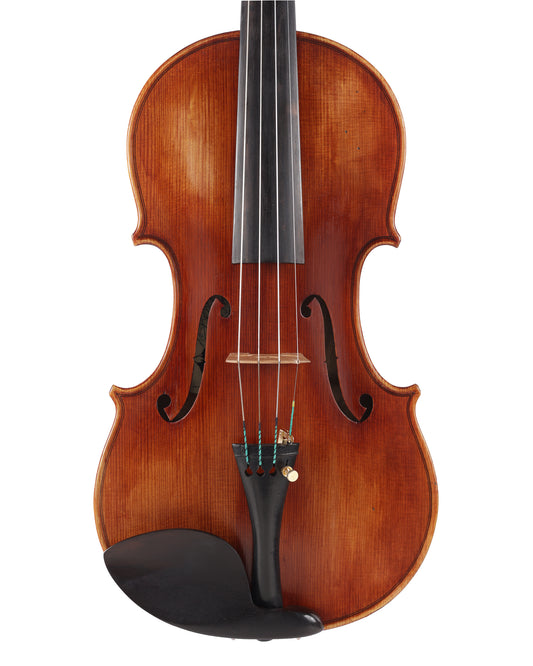 Michelle Brianna Ropp violin, 2023, with butterfly design | Metzler Violins