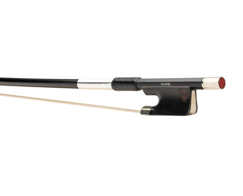 Revelle RAVEN nickel, carbon composite cello bow | Metzler Violins