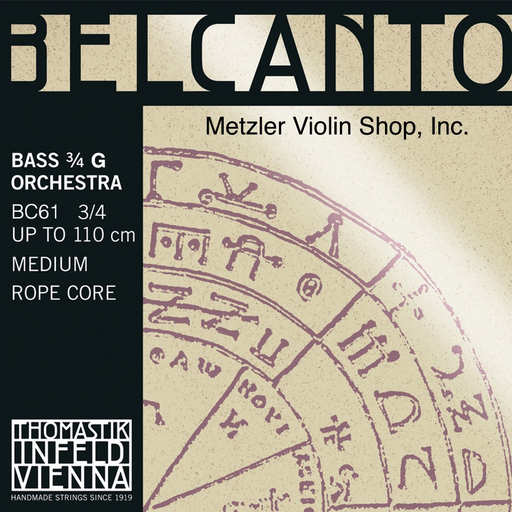 BELCANTO bass string, 3/4, medium,