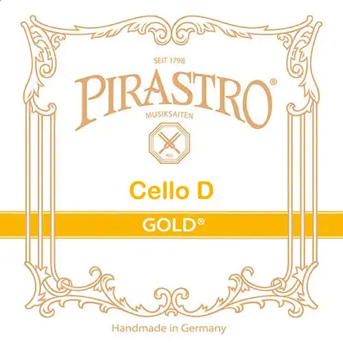 GOLD cello D string, gut/aluminum by Pirastro