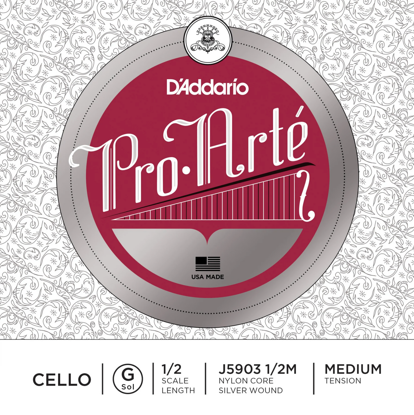 Pro-Arté cello string, medium,